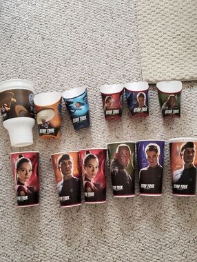 Star Trek Collectible Cups Set - Character Print